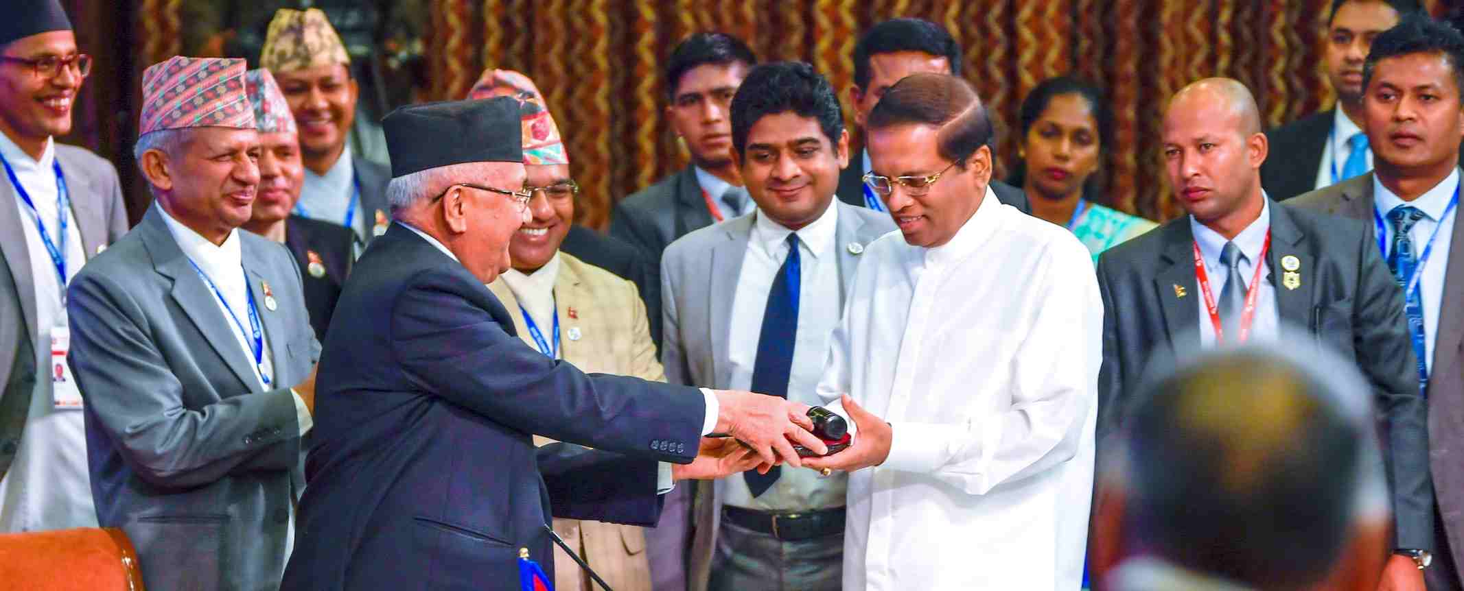 02 Hand over bimstec chairmanship by nepol pm